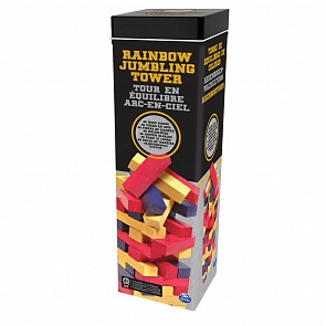 Настольная игра - Падающая башня, цветная (Spin Master, 6033150)